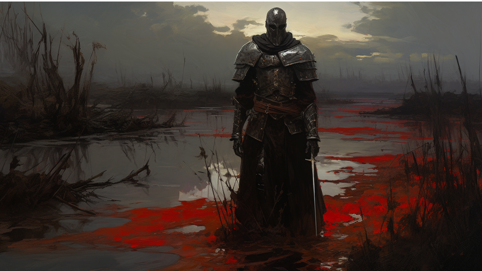 Son of Death wields his sword with unwavering courage 